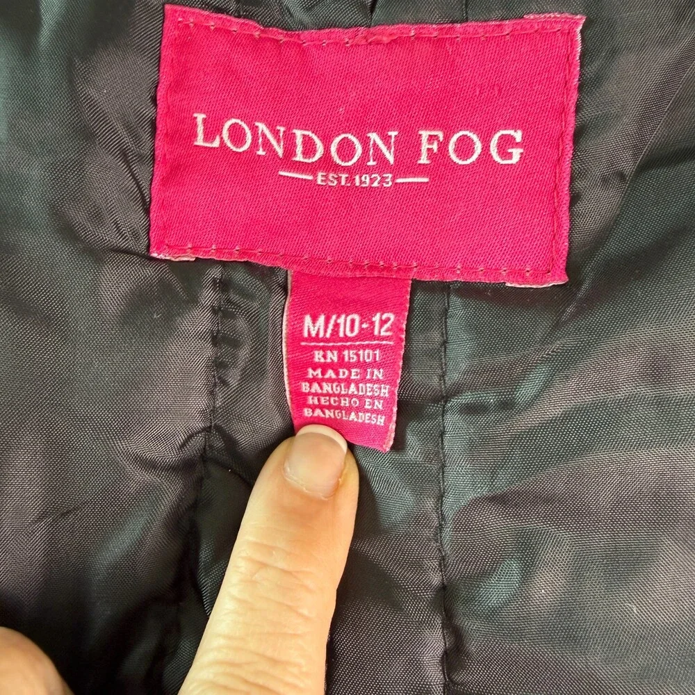 London Fog Girls Winter Ski Bibs Pants Size M 10-12 Gray Insulated Snow Pants